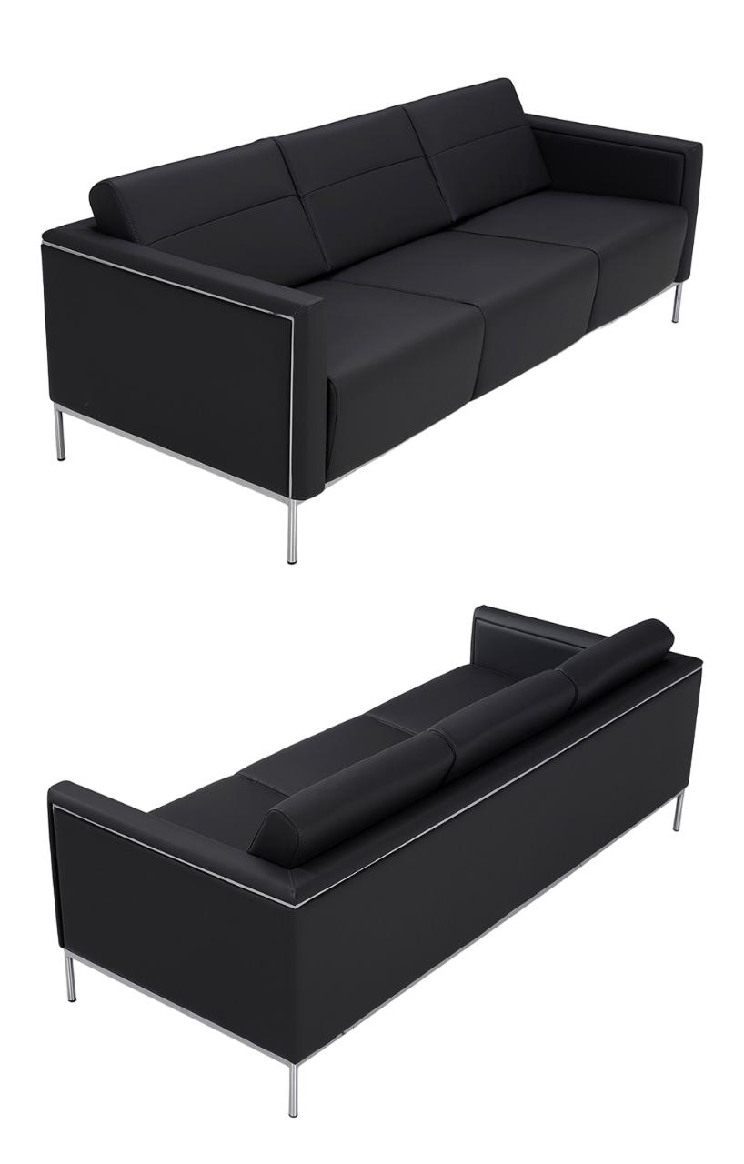 Sofa Design 2x 3-Sitzer Sofa Luxus Sofa PolstermÃ¶bel Textil Leder Modern