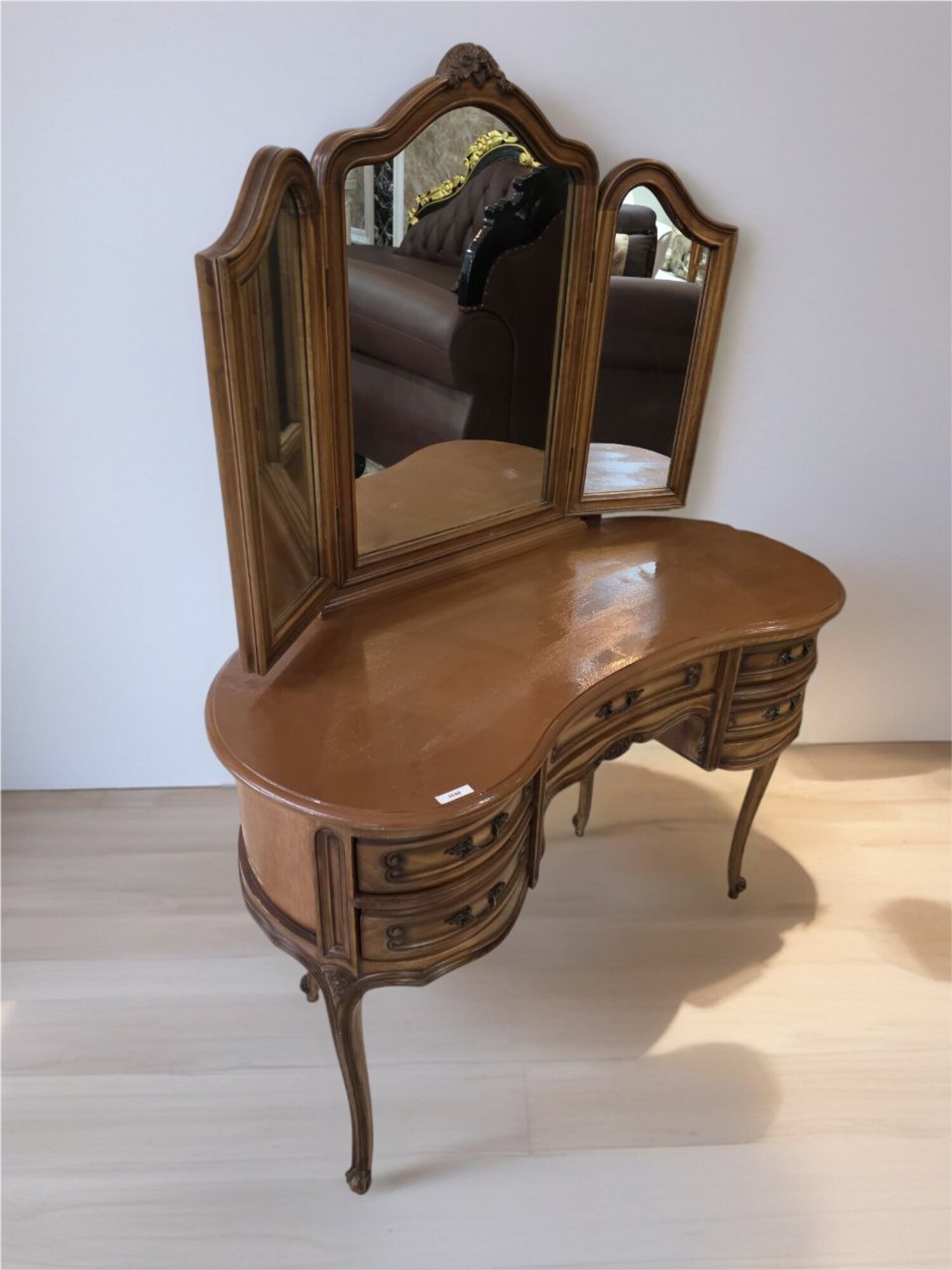 Elegante Schminkkommode aus Naturholz fÃ¼r das Wohnzimmer Sofort