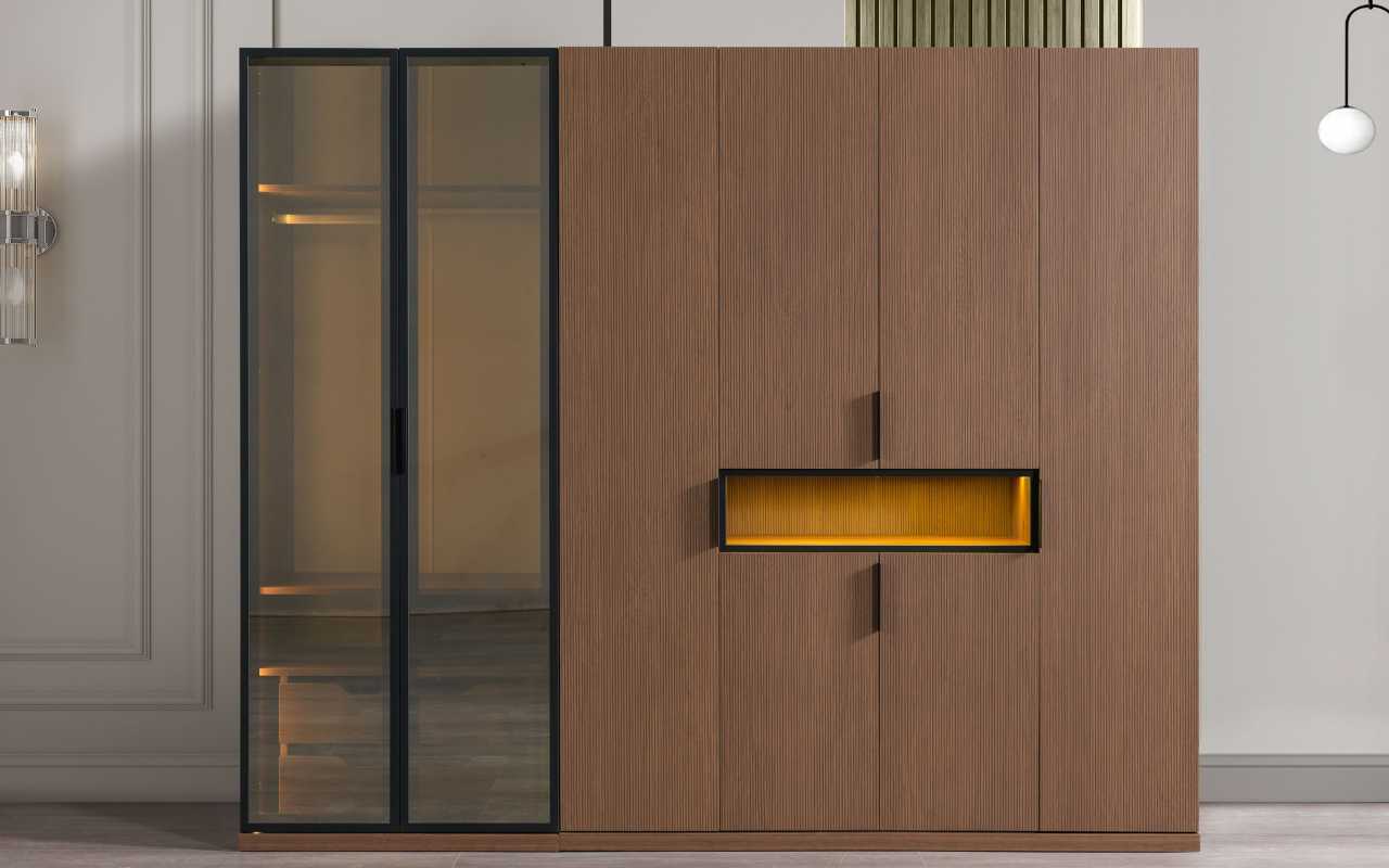Hochwertiger Kleiderschrank Exklusive Schlafzimmer MÃ¶bel LED-SchrÃ¤nke Sofort
