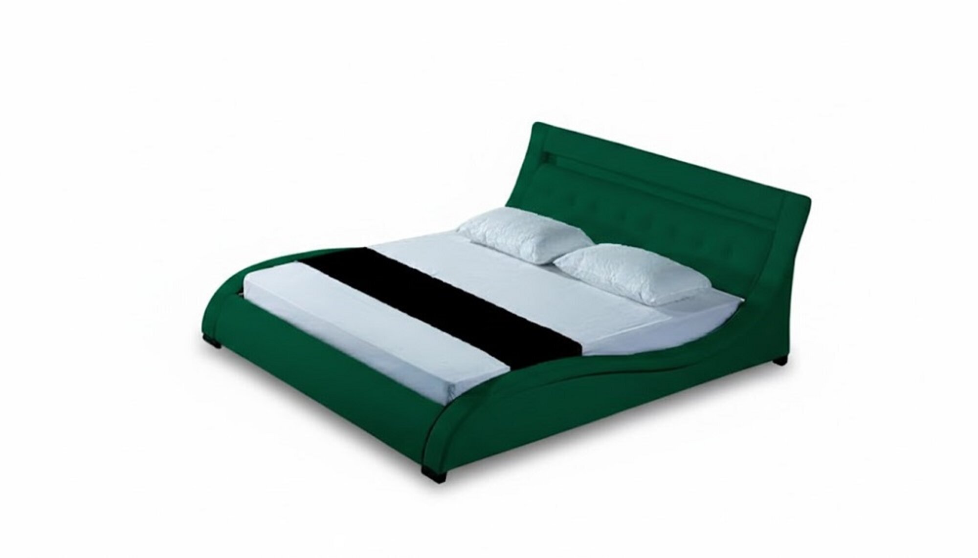 Elegantes Bett aus Lederpolster mit Beleuchtung ideal fÃ¼r Schlafzimmer Sofort