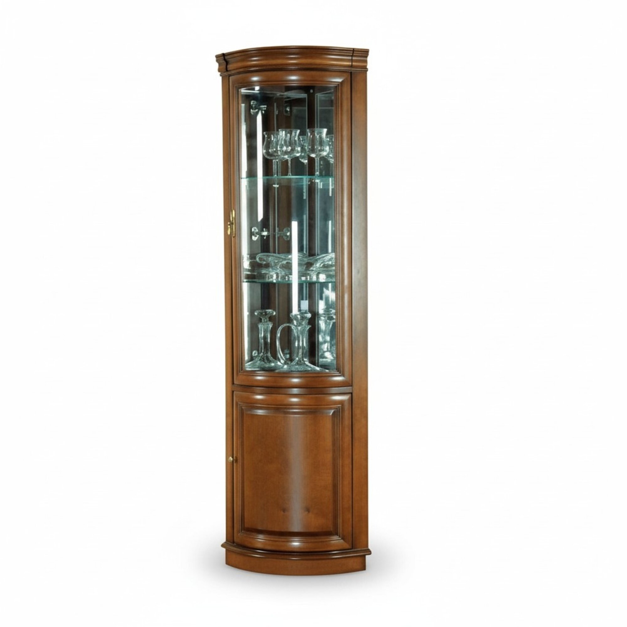 Klassische Vitrine Vitrinenschrank Rustikal Schrank Glasschrank Vitrinen Z-WN