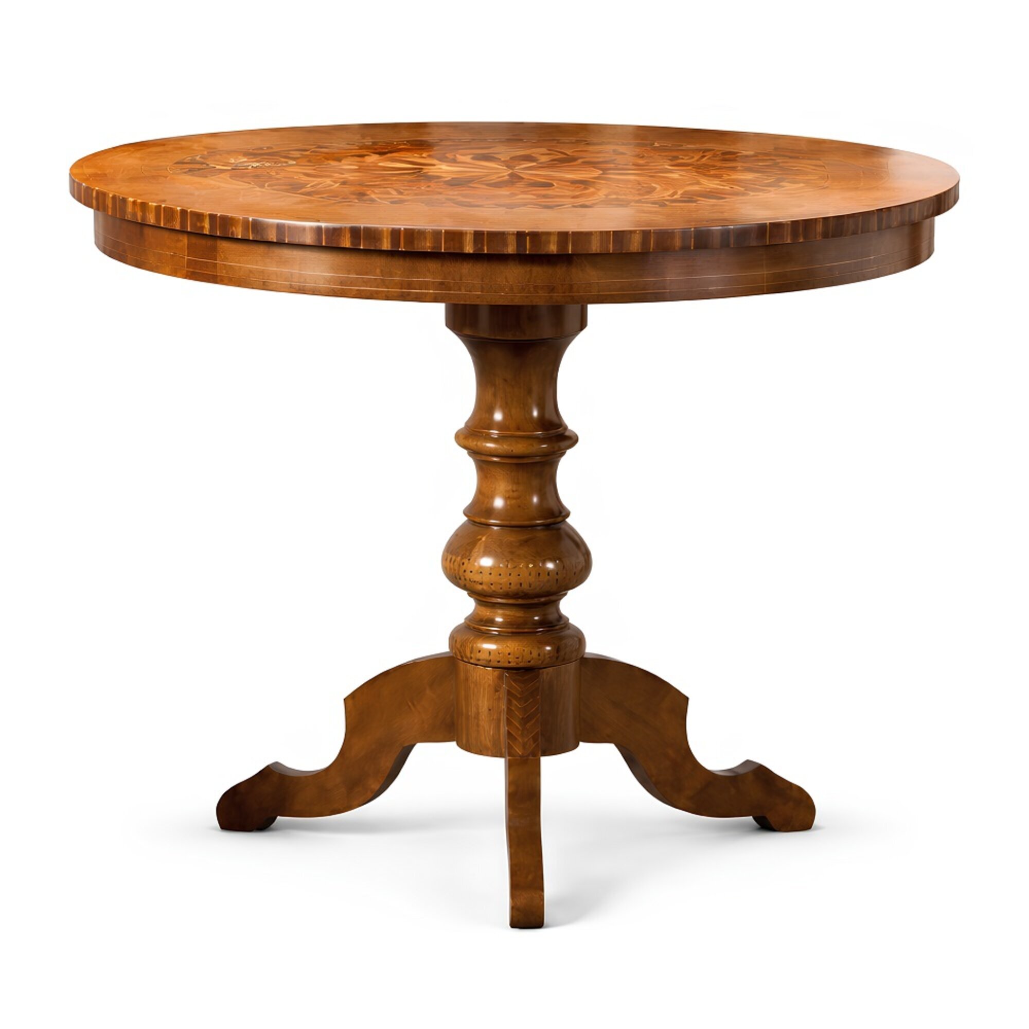 Esstisch Luxus Rund Tisch Massiv Holz Italien Esszimmer Tische Runde MÃ¶bel Sofort