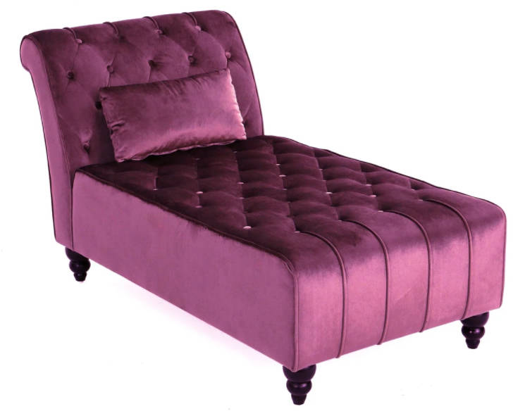 Lila Chaiselongue Chesterfield MÃ¶bel Liege Wohnzimmer Moderne Design