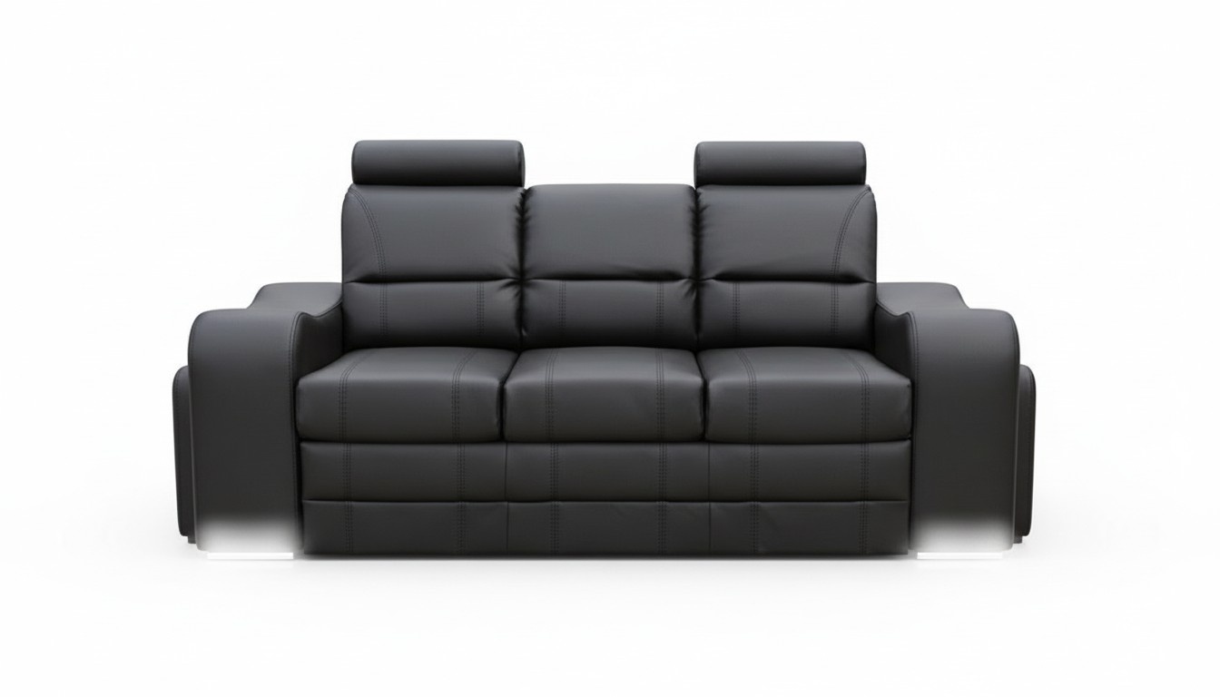 3 Sitzer Sofa Couch Polster Couchen Sofas 3 Sitzer mit Hocker Garnitur Polster
