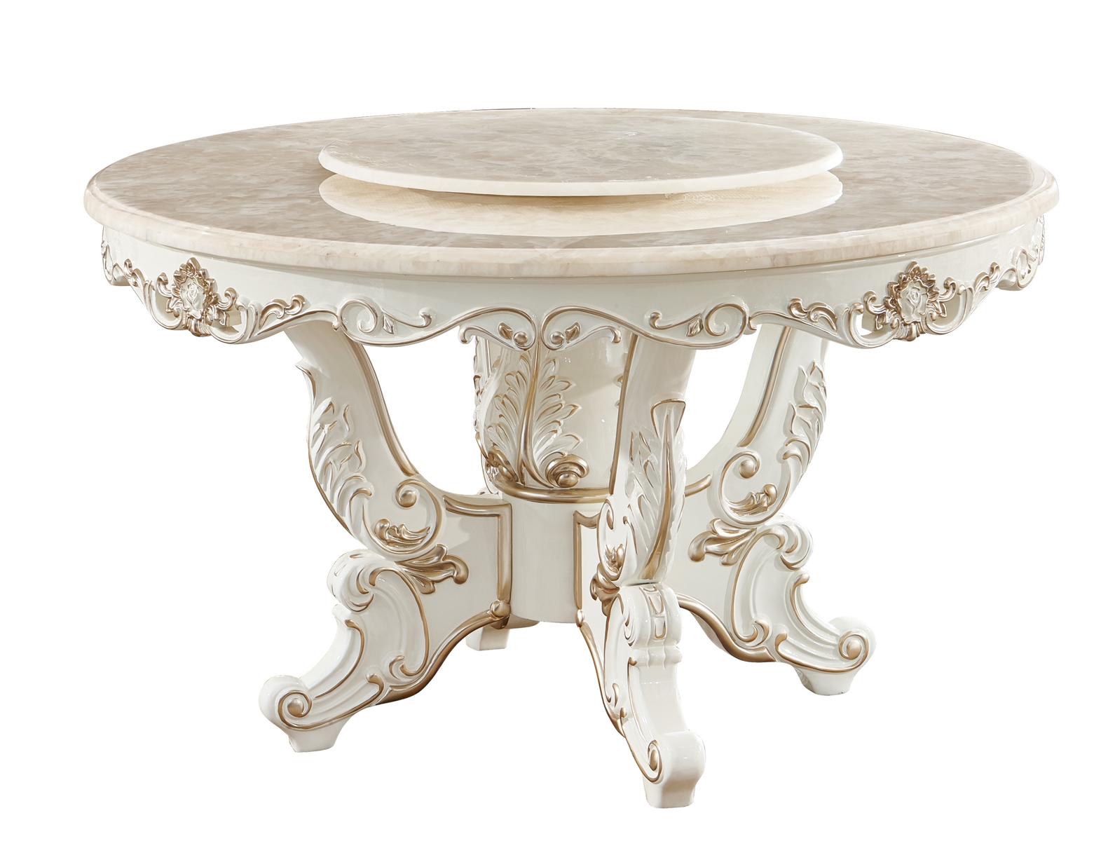Esstisch WeiÃ Rund Klassische Esszimmer Luxus Holz Tische Elegantes Design