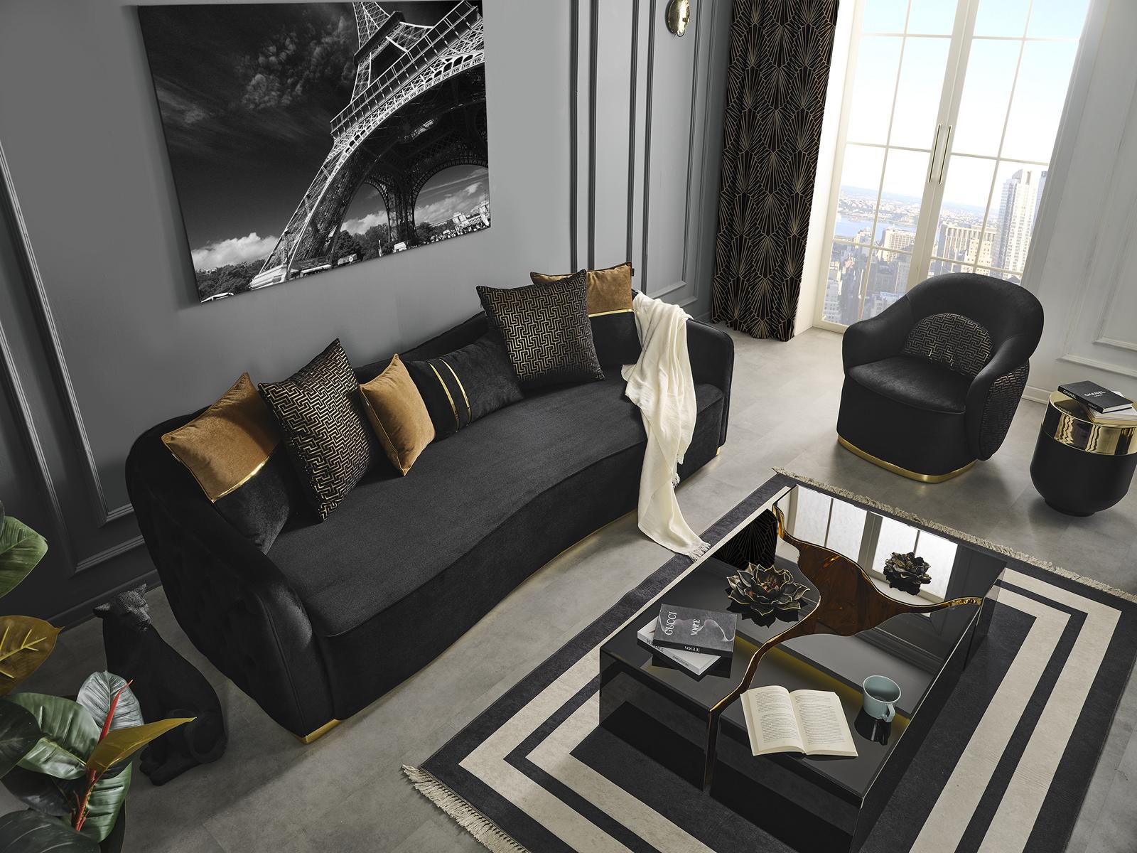 Komplett Set Sofagarnitur 41 Sitzer Couchtisch Wohnlandschaft 3tlg