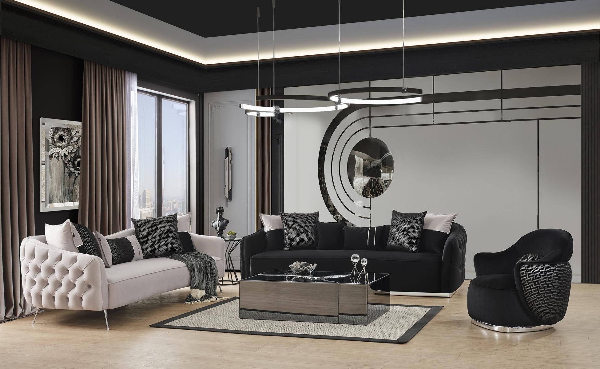 Sofagarnitur 431 Sitzer Couchtisch Wohnzimmer Set 4tlg.weiÃ Modern