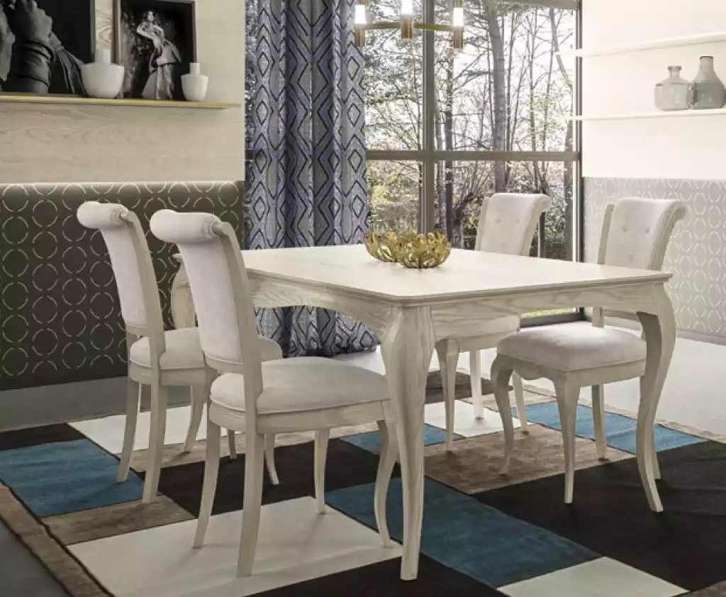 Esszimmer Tisch Esstisch 4x Stuhl Garnitur Tische StÃ¼hle Set 5tlg MÃ¶bel