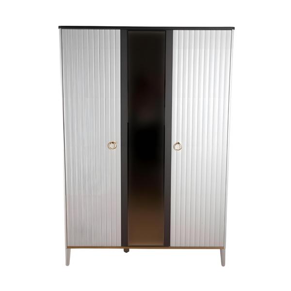 Eleganter weiÃer Holzschrank modern fÃ¼r Schlafzimmer und Wohnzimmer