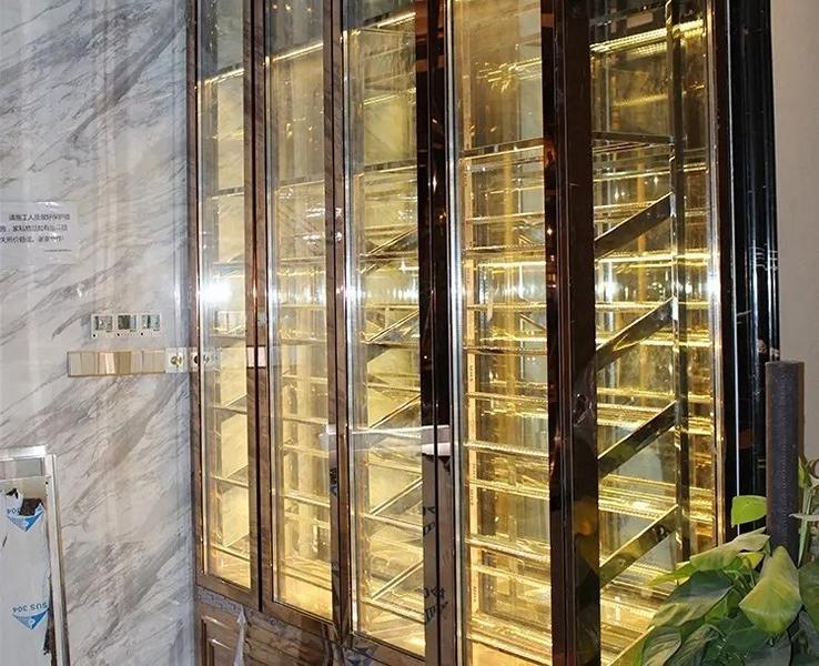 Weinschrank WeinkÃ¼hlschrank Schaukasten WeinmÃ¶bel Schrankvitrine