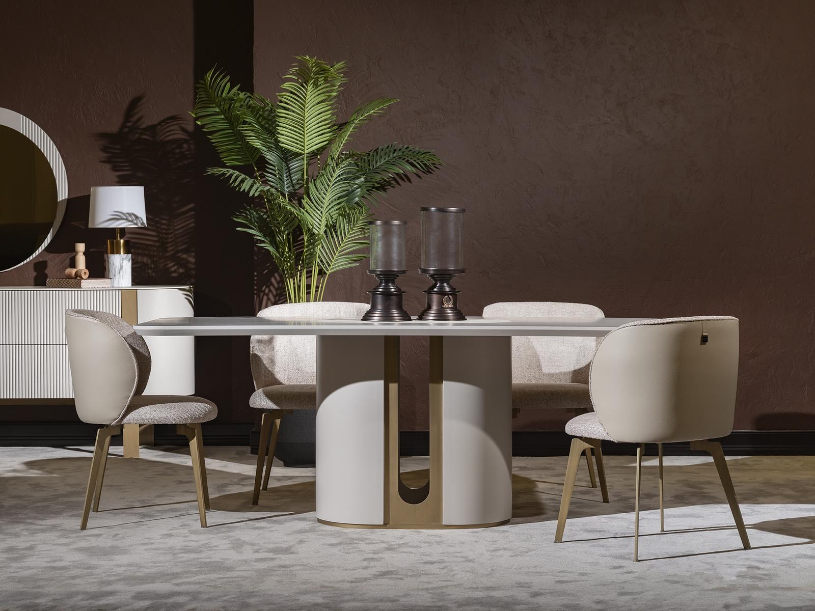 Esstisch Esstische Tische Tisch Design Beige Luxus Esszimmer MÃ¶bel Hochwertig