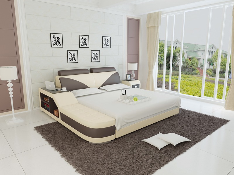 Designer Bett Polsterbett Doppelbett Ehebett Betten 140/160/180/200 LB8817