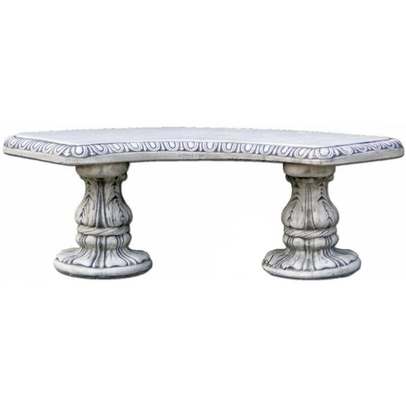 Stein Bank Terrasse GartenmÃ¶bel Steinbank Stadt Park 138cm MÃ¶bel Neu FineCreteÂ®