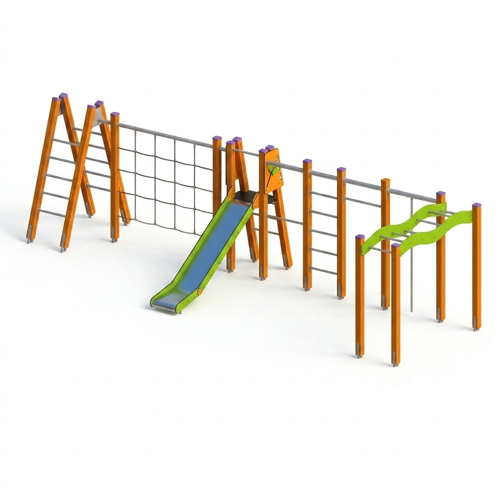Abenteuerspielplatz Bewegungsparcours KlettergerÃ¼st Spielbereich FreizeitgelÃ¤nde