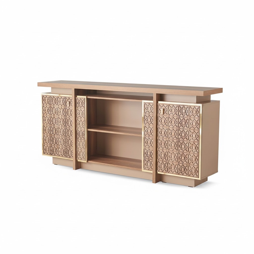 Aktenschrank Sideboard Arbeitszimmer Rechteckig BÃ¼roeinrichtung Braun