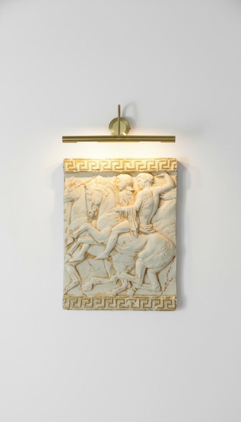 Alexander der GroÃe Wandrelief Antik Relief Wand GemÃ¤lde Bild Handarbeit Pferd
