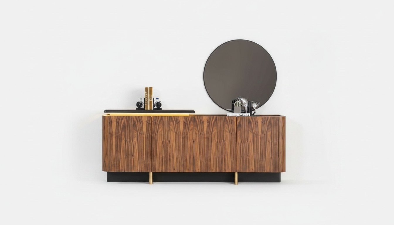 Anrichte Sideboard Schrank Holzschrank Holz Braun Kommode MÃ¶bel