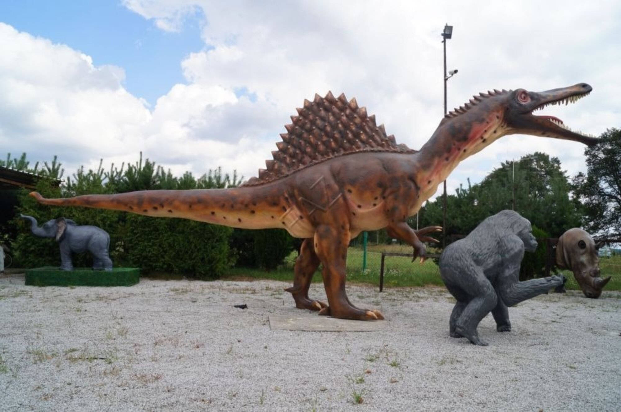 Design Dekorative Dinosaurier Figur Statue Skulptur Figuren Skulpturen