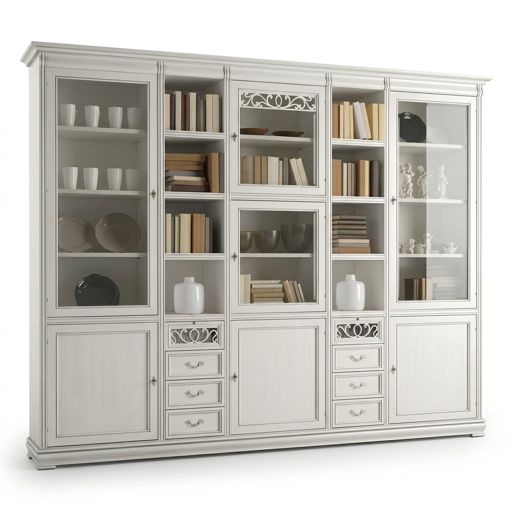 Arbeitszimmer MÃ¶bel BÃ¼ro BÃ¼cherregal Holz BÃ¼cherregal mit Schubladen Design