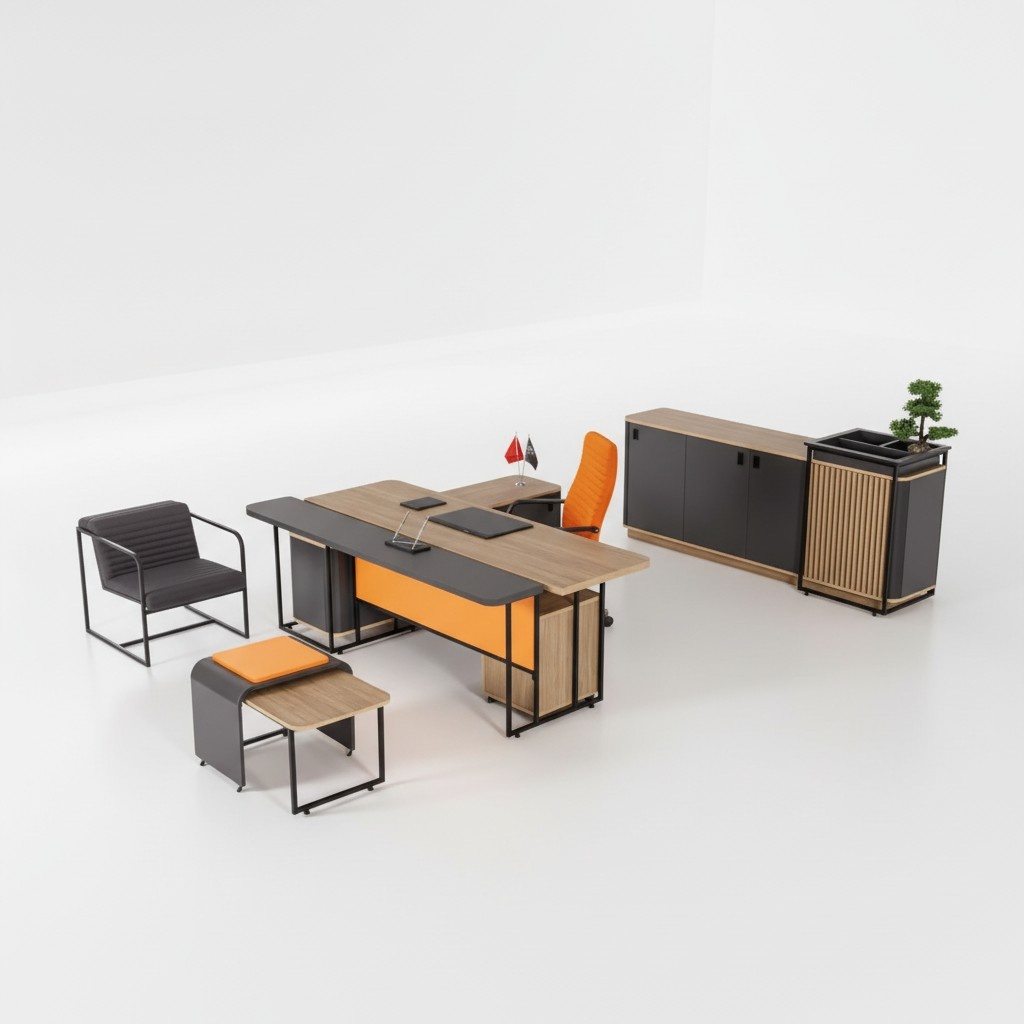 Arbeitszimmer Schreibtisch BÃ¼roausstattung BÃ¼roschrank Luxus Couchtisch