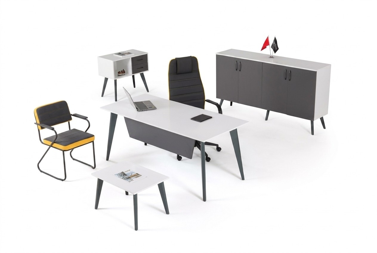 Arbeitzimmer BÃ¼roset 4 tlg BÃ¼ro Office Schreibtisch Designer MÃ¶bel Neu