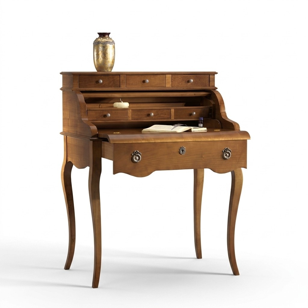 Barock Schreibtisch BÃ¼ro Tisch Edle Holz Tische Rokoko Antik Stil MÃ¶bel Italien