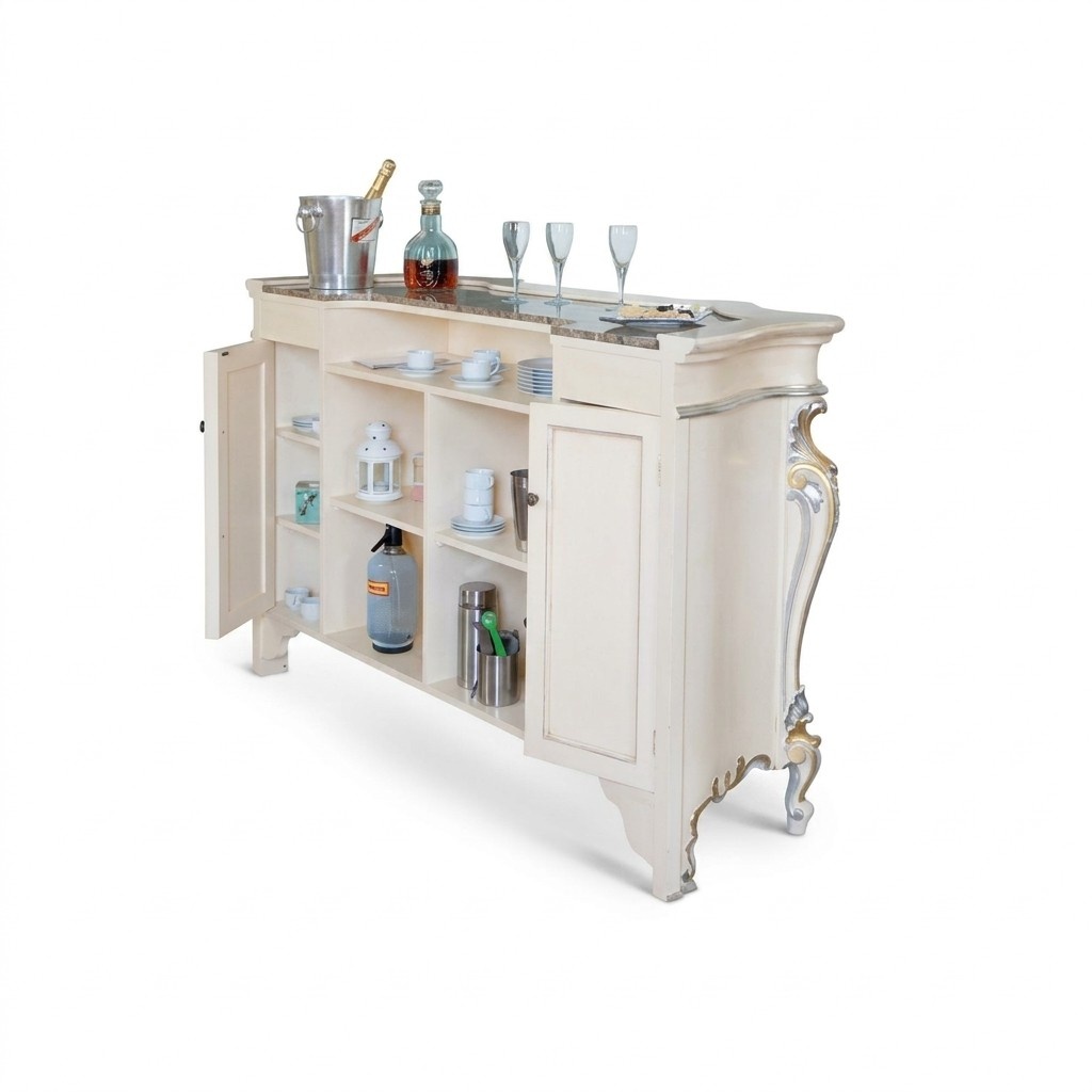 Bartresen WeiÃer Bartresen Klassischer Stil Bartresen Holztresen Bar