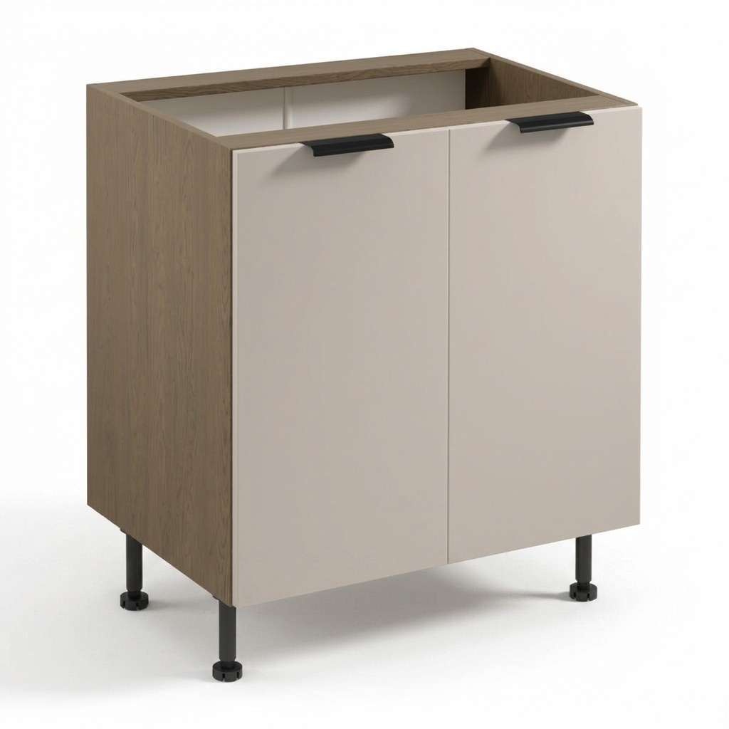 Basis-Unterschrank KÃ¼chenschrank Standunterschrank Regalschrank Holz