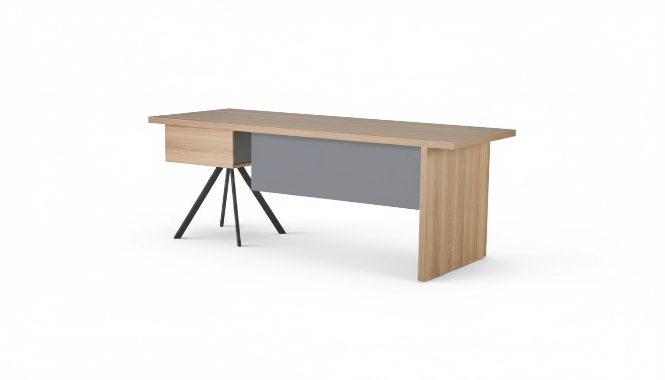 Beige-Grauer Arbeitszimmer Tisch Designer Rechteckiger BÃ¼rotisch MÃ¶bel