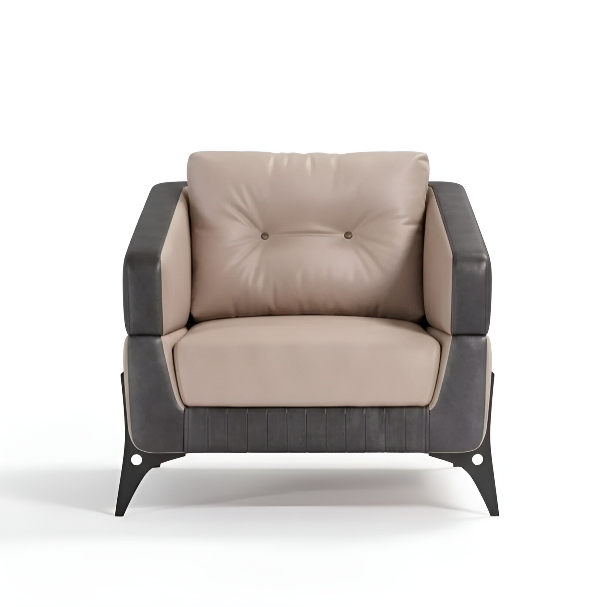 Beige Sessel Arbeitszimmer Textil MÃ¶bel Luxus Sitz Polstersessel Lehntuhl