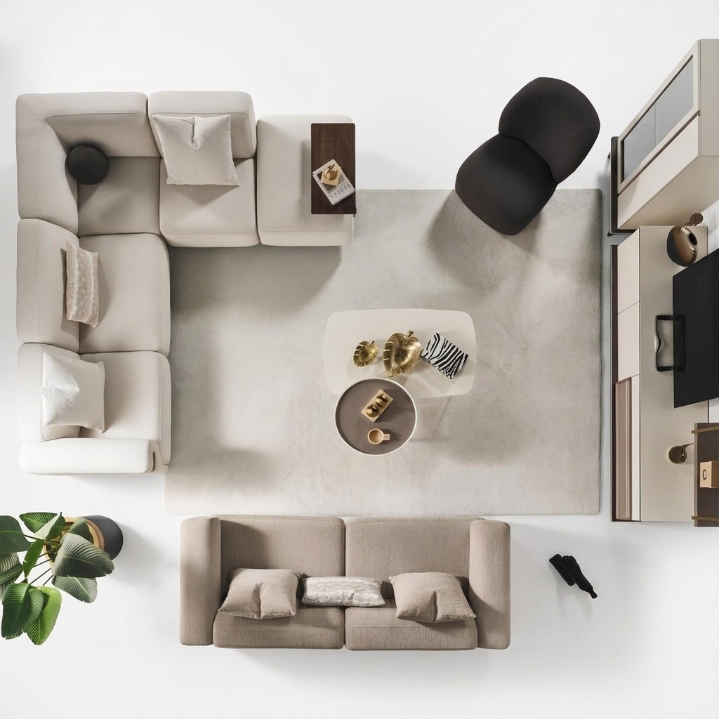 Beiges Ecksofa Luxus L-Form Couch Designer Sessel LuxuriÃ¶se PolstermÃ¶bel
