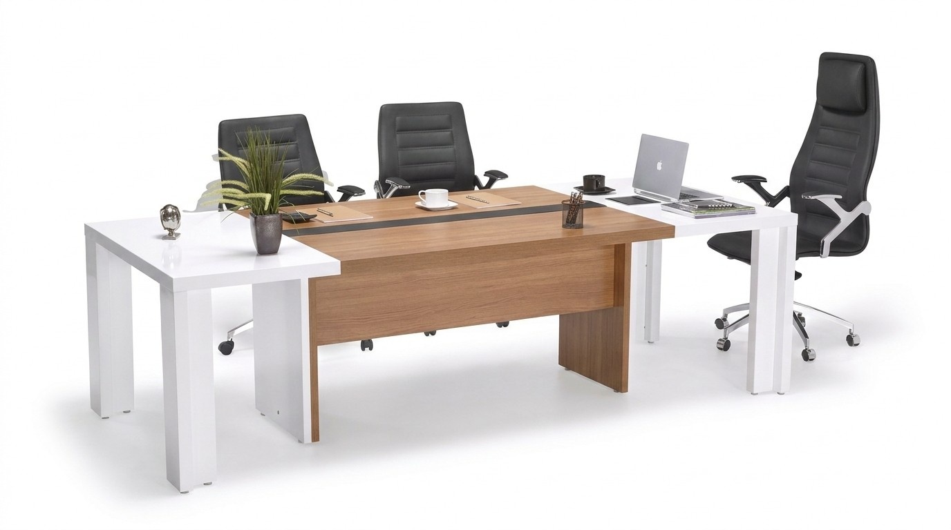 Besprechungstisch Tisch Konferenztisch Meeting Tische Holz 220x110cm