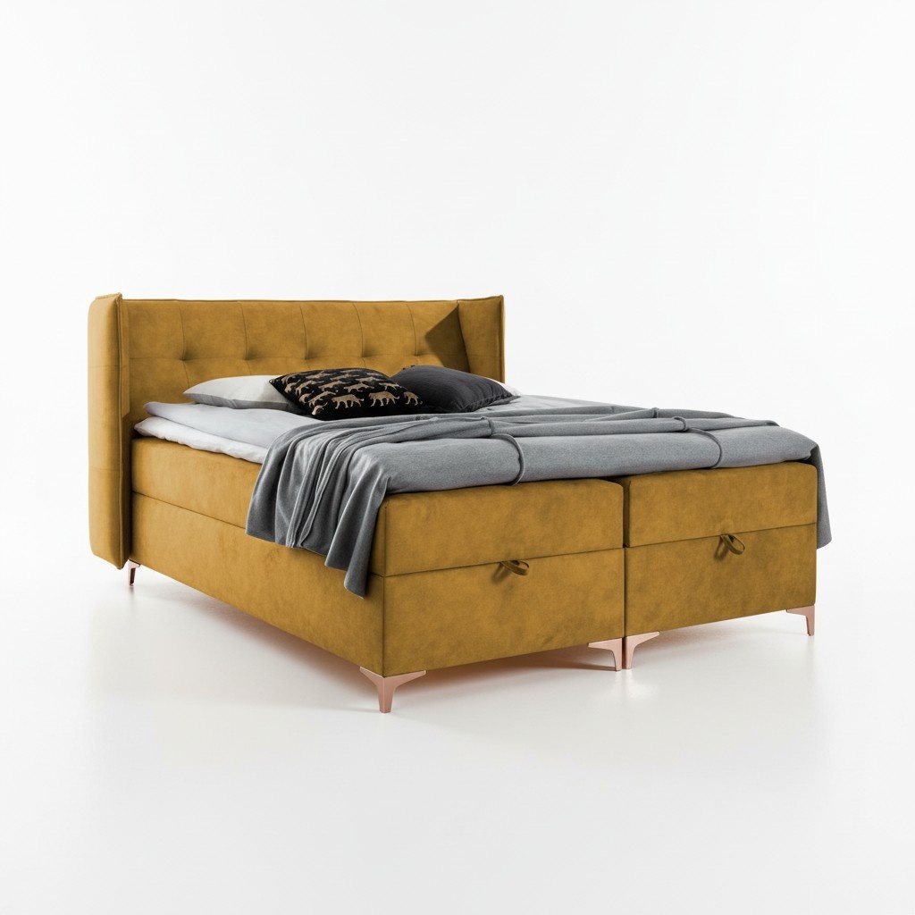 Bett 160x200cm Luxus Design MÃ¶bel Schlafzimmer Boxspringbett Doppel Neu