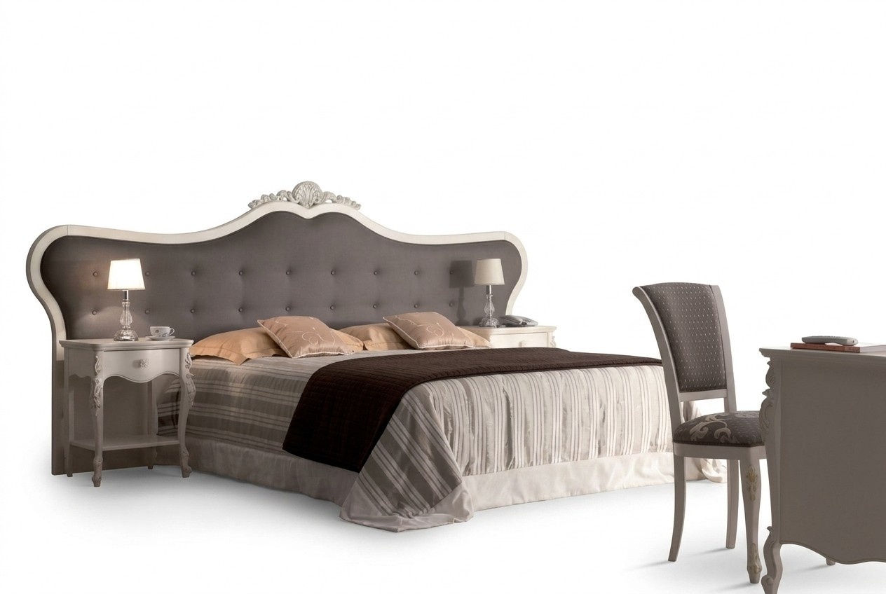 Bett 2x Nachttische Design Schlafzimmer 3tlg. Klassischer Luxus Set MÃ¶bel