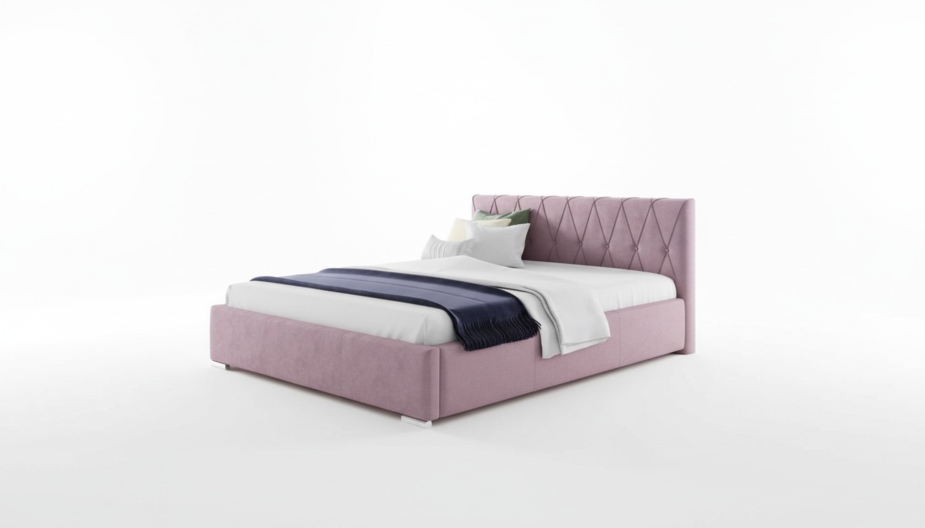 Bett Bettrahmen Polsterbett Betten Doppel Hotel 180x200 Schlafzimmer Rosa MÃ¶bel