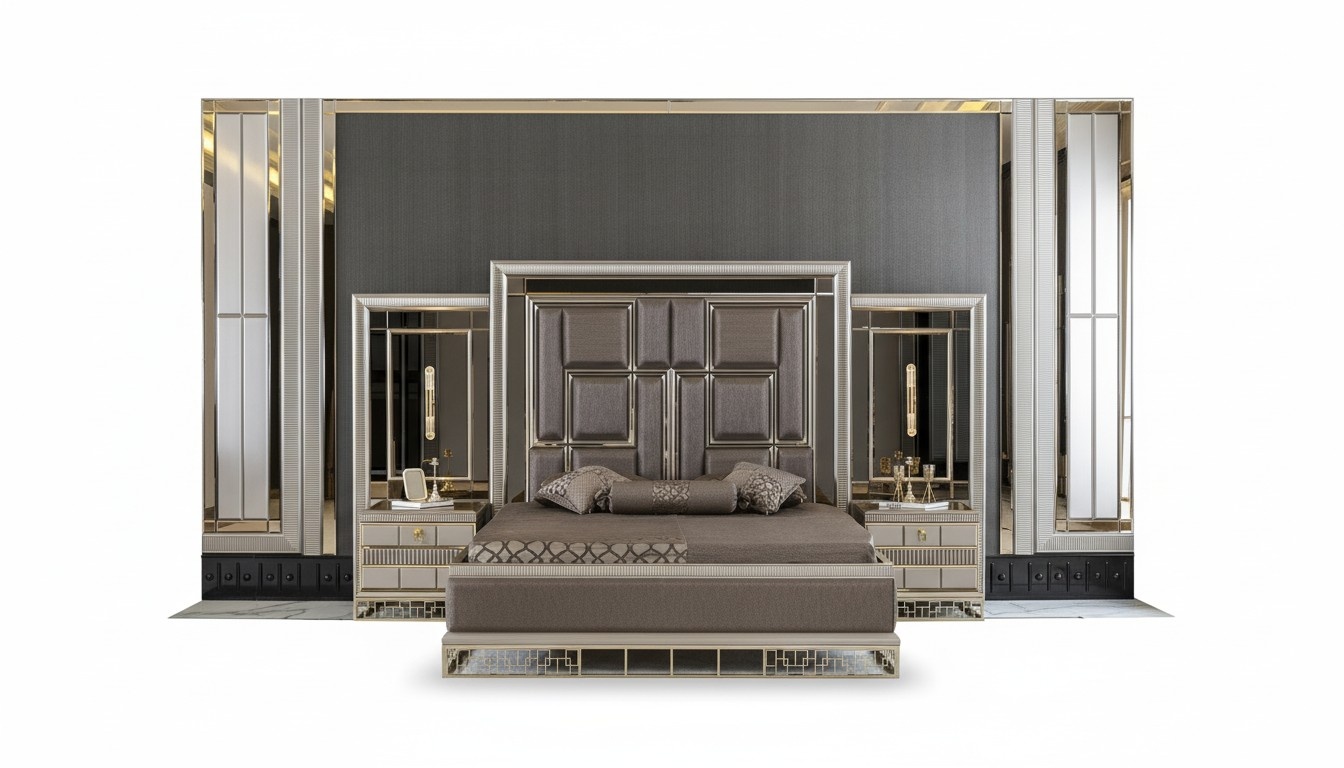 Bett Braun Elegantes Schlafzimmer Design SchÃ¶n Luxus Doppel Betten