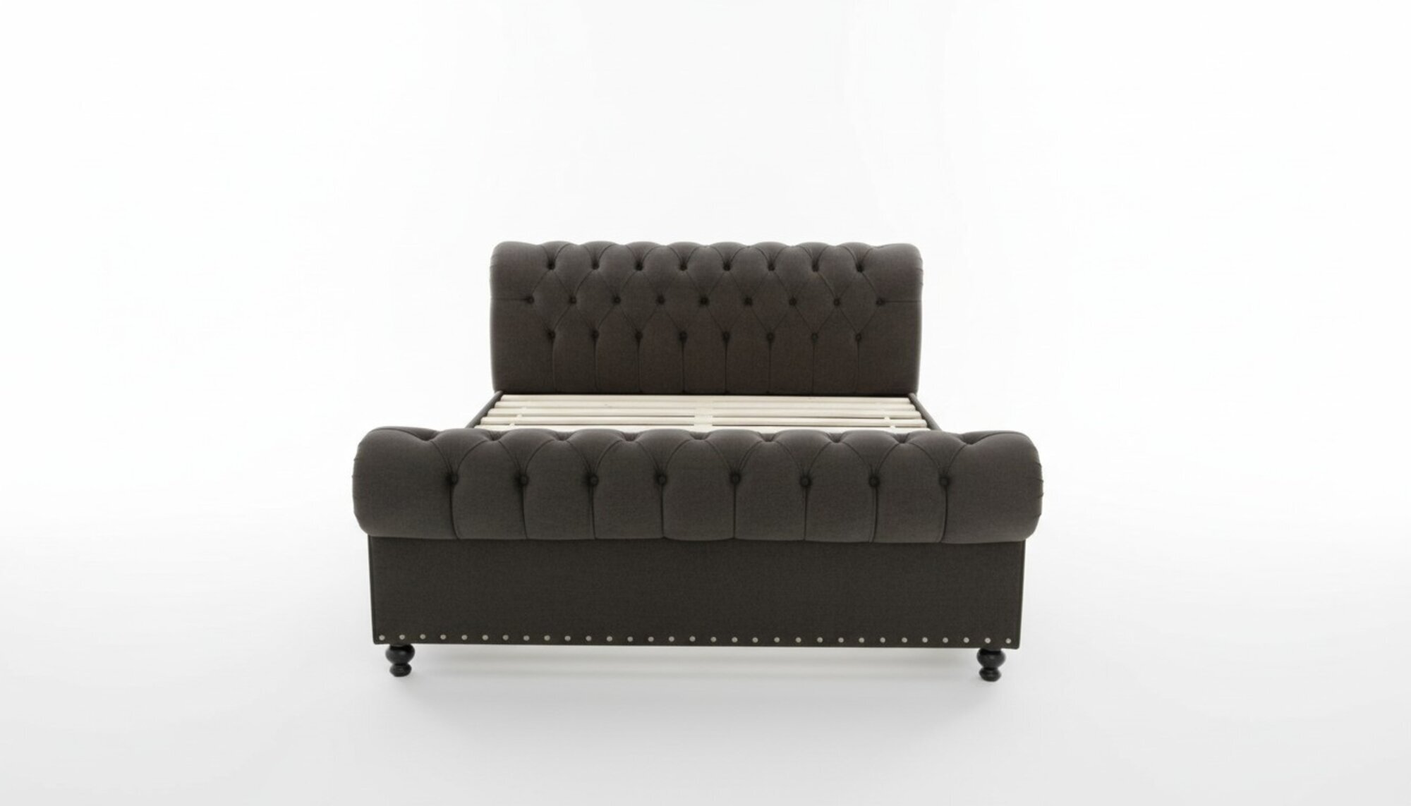 Bett Chesterfield Design Luxus Hotel Betten Leder 180x200cm Schlaf Zimmer