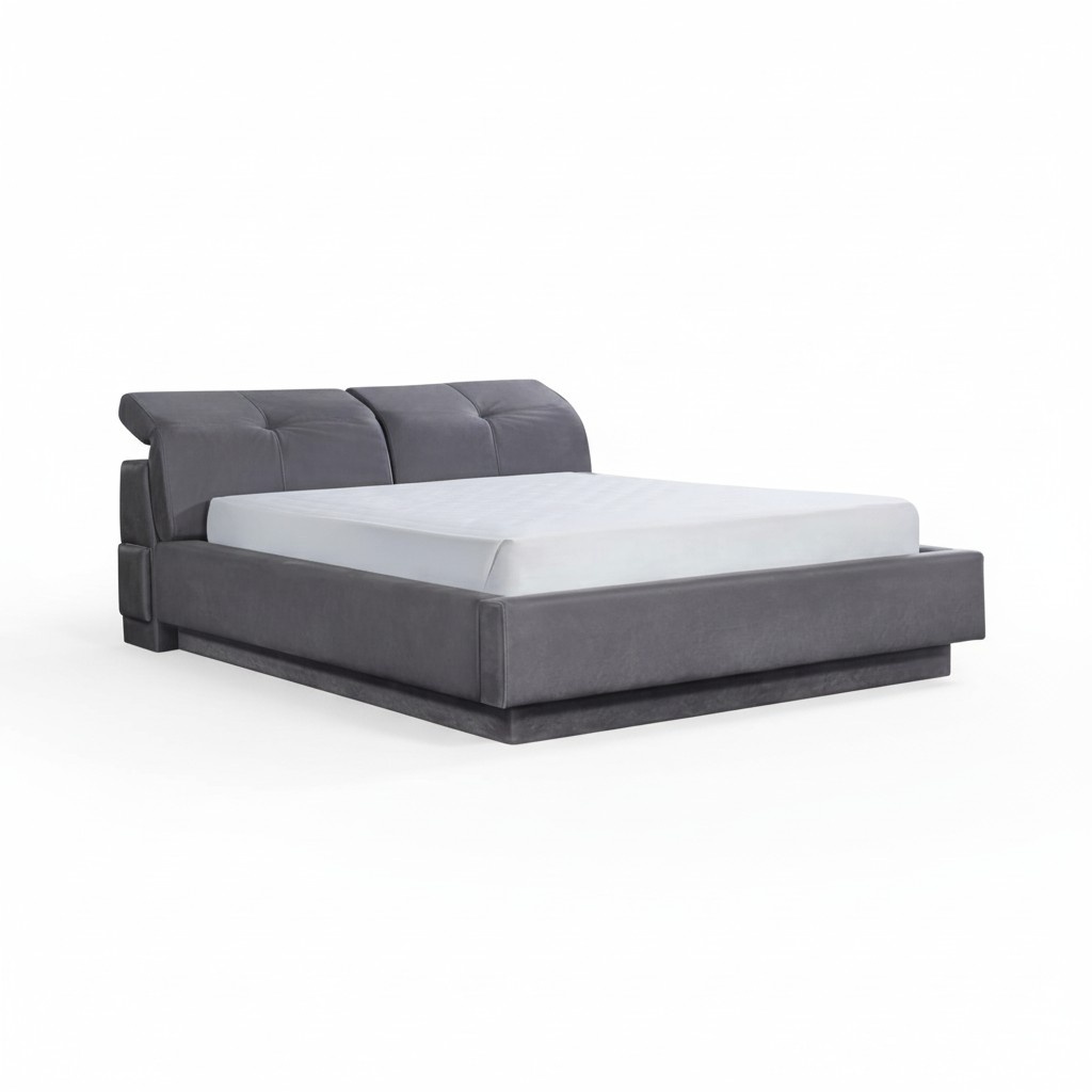 Bett Design Doppelbett Material Holz Betten Polster Schlafzimmer MÃ¶bel 160x200