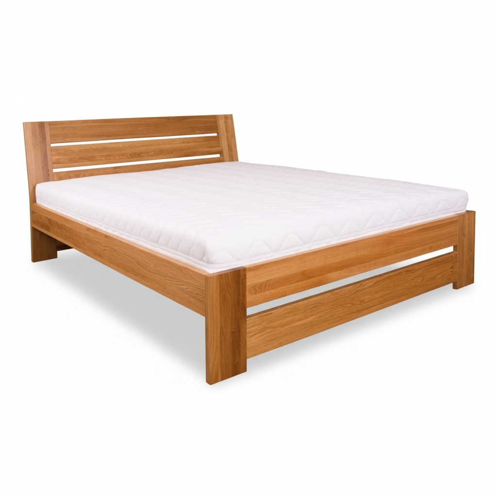 Bett Doppelbett Eiche Ehebett Holzbett 200x200 Bettgestell Massive MÃ¶bel Betten