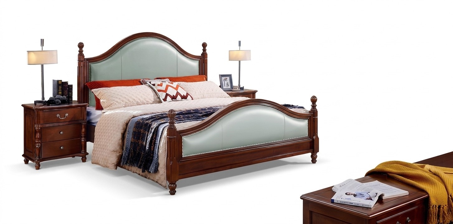 Bett Doppelbett Holzbett MÃ¶bel Massivholz Schlafzimmer Holz Betten