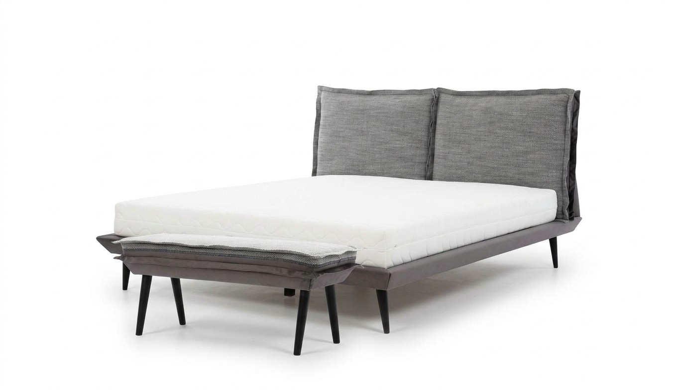 Bett Grau SchÃ¶n Design Modern Luxus Betten Schlafzimmer Elegantes MÃ¶bel