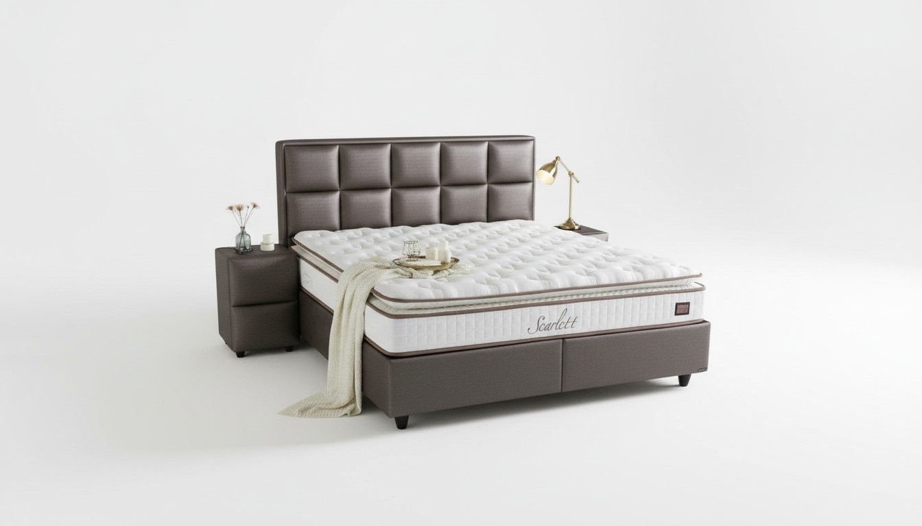 Bett Leder 2er Nachttisch 3 tlg. Schlafzimmer Set MÃ¶bel Modern Quality Betten Neu