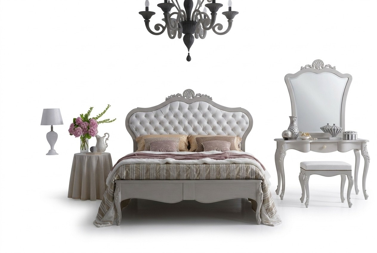 Bett MÃ¶bel Design Luxus Doppel Klassische Luxus Schlaf Zimmer Holz Neu