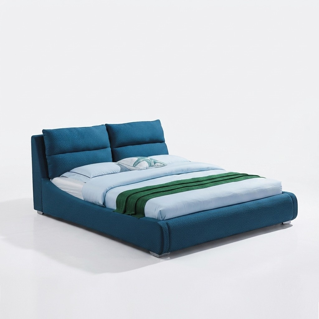 Bett Polster Design Deko Luxus Doppel Hotel Betten Schlaf Zimmer Leder