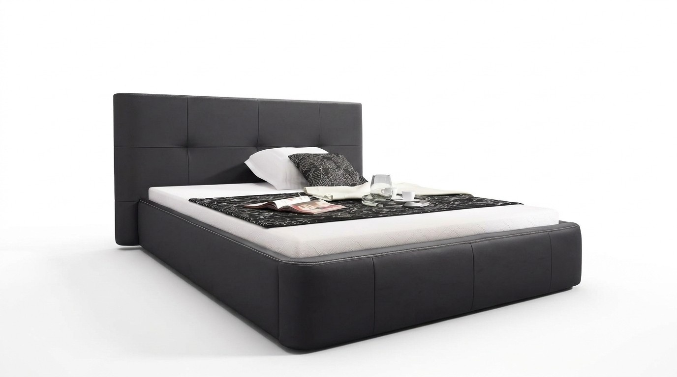 Bett Polster Design Luxus Doppel Hotel Betten Schlaf Zimmer Modern Leder