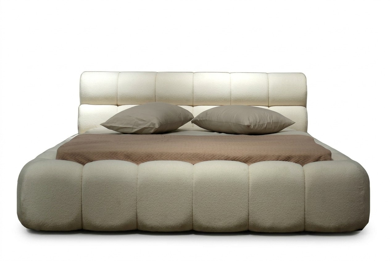 Bett Stylisch Doppelbett WeiÃÂ Bettgestell Polsterbett Schlafzimmer 200x200