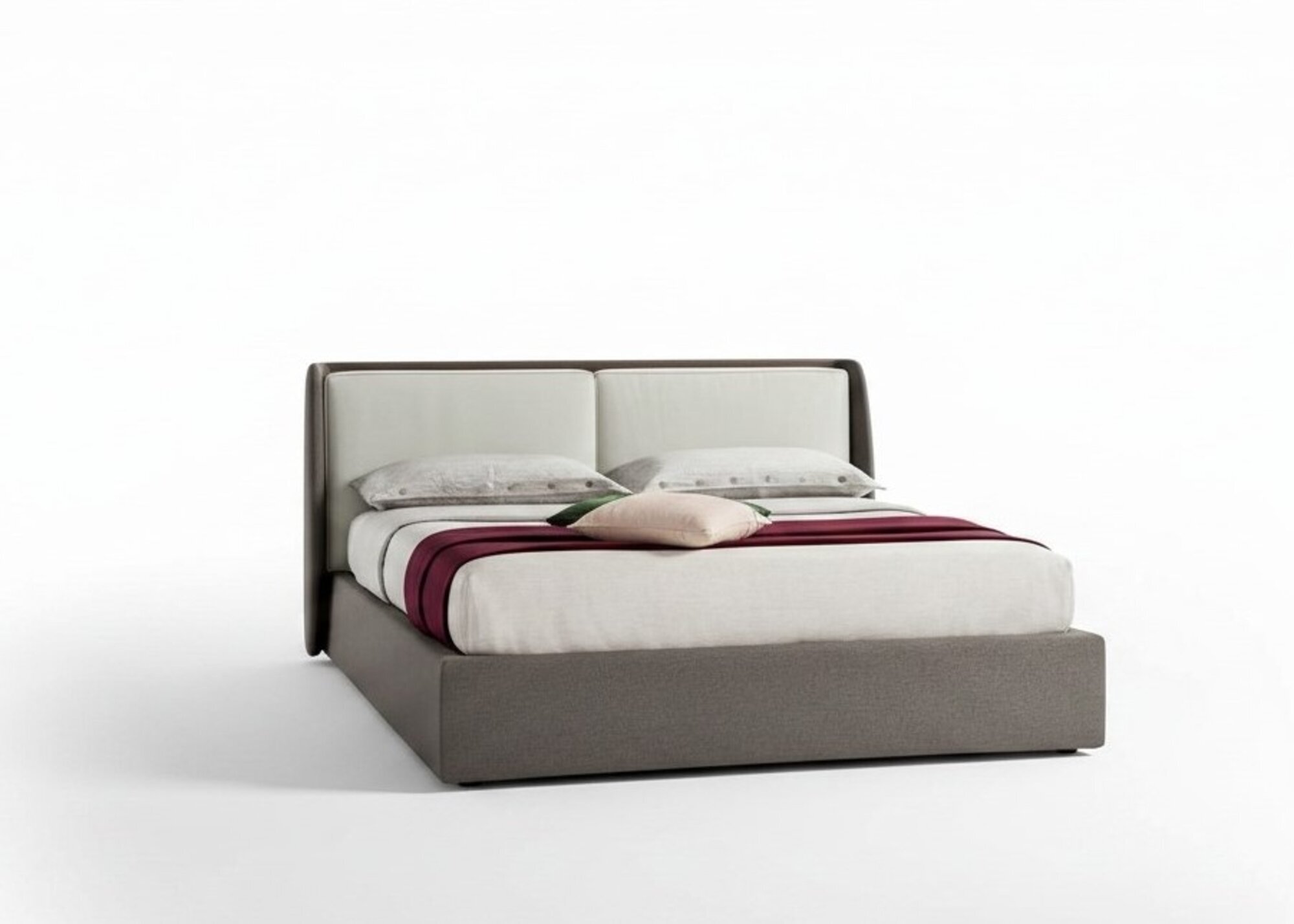 Bett Textil Polster Schlafzimmer 180x200 Design Doppelbett Lederbett Betten Neu