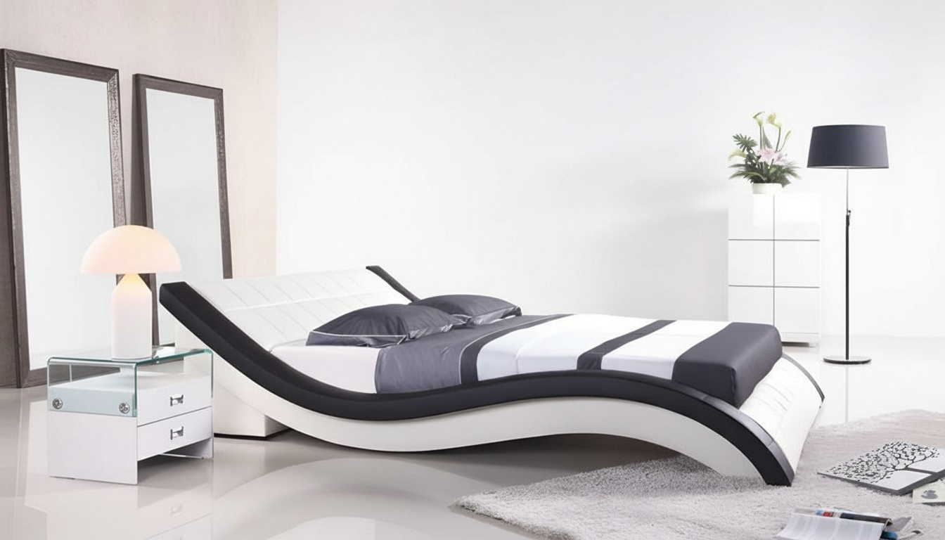 Bett WeiÃ Schlafzimmer JV MÃ¶bel LiegeflÃ¤che 180x200 Schlafzimmer Kunstleder