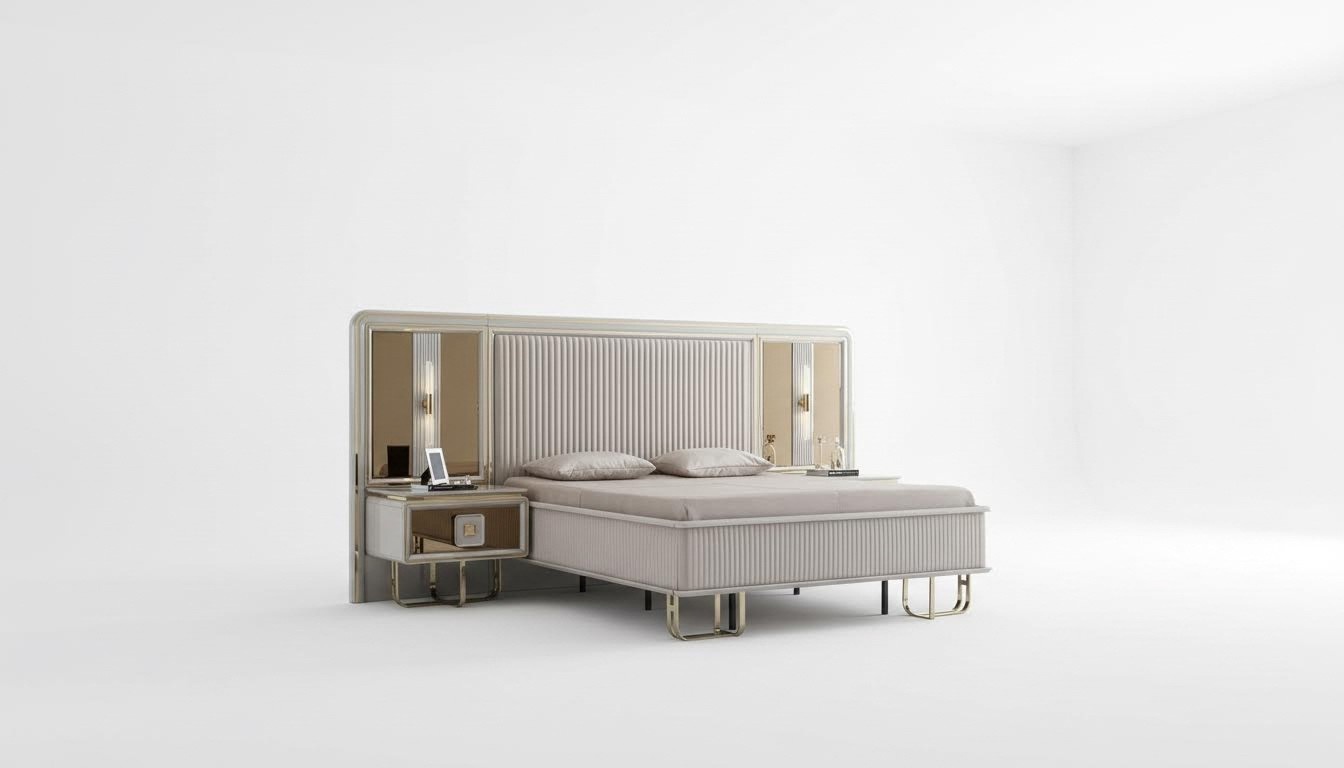 Bett WeiÃ SchÃ¶n Design Modern Doppel Betten Schlafzimmer Elegantes