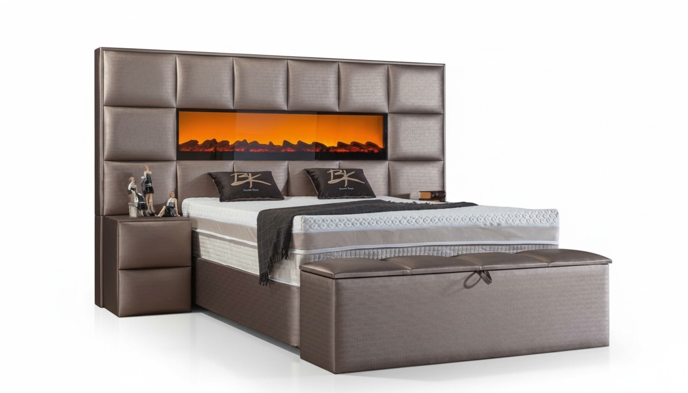 Betten Doppel Bettrahmen Design MÃ¶bel Neu Bett Doppelbetten Kamin Deko Truhe Neu